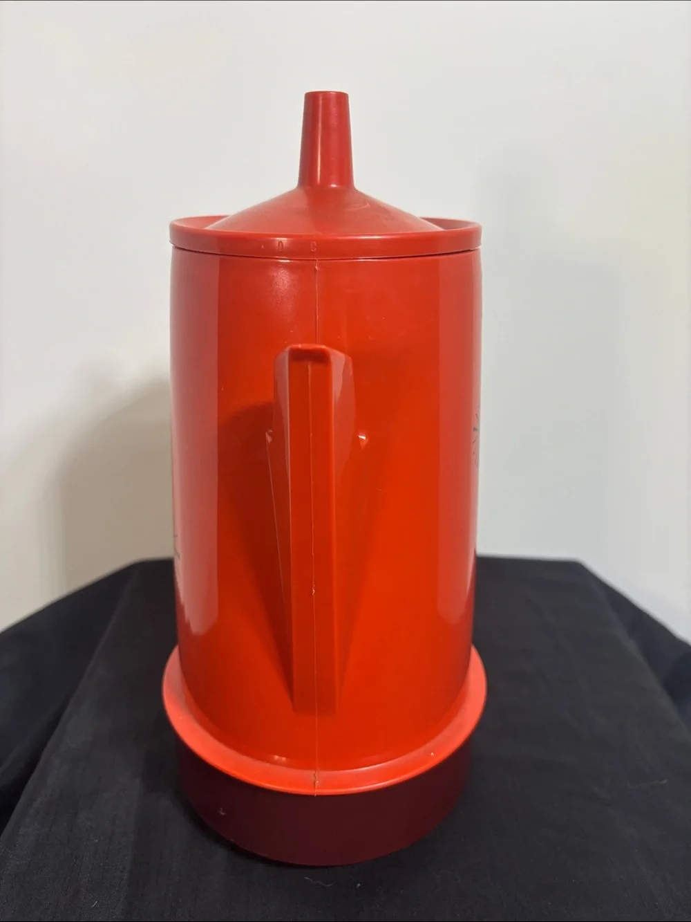 Vintage Regal Poly Perk Orange Atomic Starburst Percolator Coffee Pot MCM